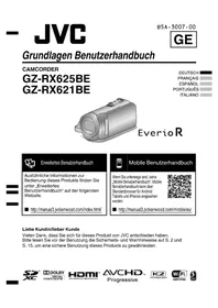Notice JVC GZRX621BEU Caméscope