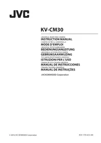 Notice JVC KVCM30 Caméra de recul