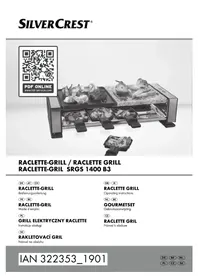 Notice SILVERCREST SRGS 1400 B3 Appareil à raclette