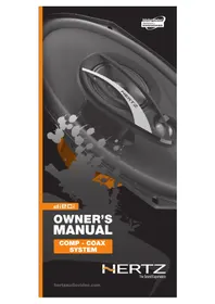 Notice Hertz DIECI DCX 710.3 Haut-parleur