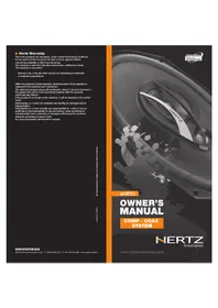 Notice Hertz DIECI DSK 165.3 Haut-parleur
