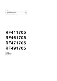 Notice GAGGENAU RF491705 Congélateur