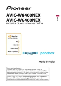 Notice PIONEER AVICW6400NEX Système de navigation GPS