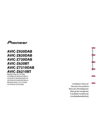 Notice PIONEER AVICZ820 AB Système de navigation GPS