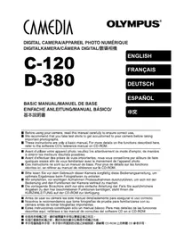 Notice OLYMPUS CAMEDIA C120 相机
