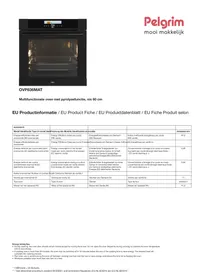 Notice Pelgrim OVP836MAT Four