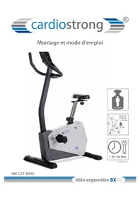 Notice Cardiostrong BX40 Formateur de vélo d'intérieur