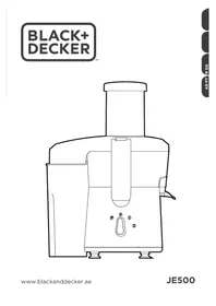 Notice BLACK & DECKER JE500 Presse-agrumes