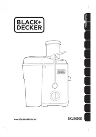Notice BLACK & DECKER BXJE600E Presse-agrumes