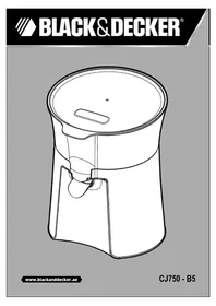 Notice BLACK & DECKER CJ750 Presse-agrumes