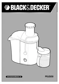 Notice BLACK & DECKER PRJE650 Presse-agrumes