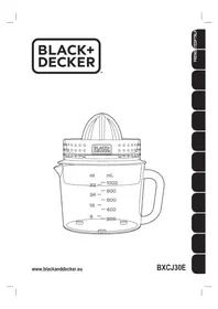 Notice BLACK & DECKER BXCJ30E Presse-agrumes