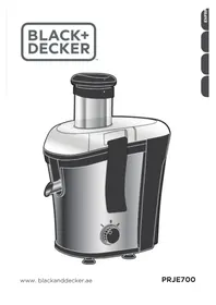 Notice BLACK & DECKER PRJE700 Presse-agrumes