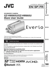 Notice JVC GZHM860 Caméscope