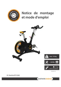 Notice Darwin EVO 40 Formateur de vélo d'intérieur