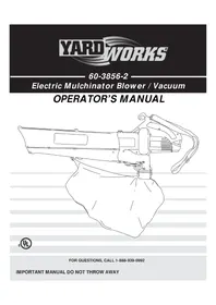 Notice Yardworks 6038562 Souffleur