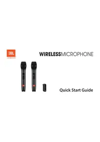 Notice JBL WIRELESS MICROPHONE Microphone