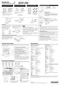 ONKYO HTP590 - Système audio home cinéma
