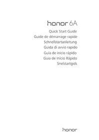 Notice HUAWEI HONOR 6A Téléphone