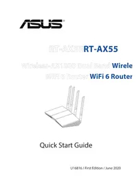Notice ASUS RTAX1800 PLUS Juhtmevaba ruuter