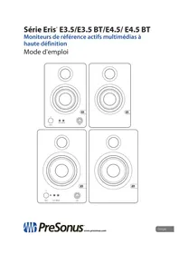 Notice PRESONUS ERIS E3.5 BT Moniteur