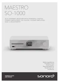 Notice SONORO MAESTRO SO1000 Système hifi