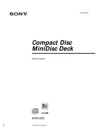 Notice SONY MXDD5C Dictaphone