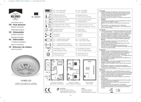 Notice ELRO CONNECTS FH3801R Détecteur de chaleur