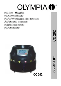 Notice OLYMPIA CC 202 Compteuse de pièces et de billets