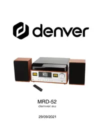 Notice DENVER MRD52 Platine_disque