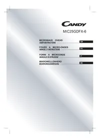 Notice CANDY MIC25GDFX6 Micro-ondes