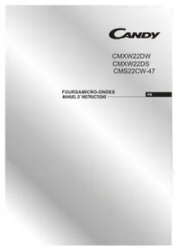 Notice CANDY CMS22CW47 Micro-ondes