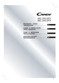 Notice CANDY MIC20GDFXEE Micro-ondes