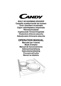 Notice CANDY CPWD1403X Tiroir et armoire chauffants