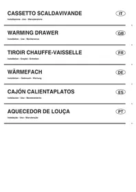 Notice CANDY CPWD 1402 X Tiroir et armoire chauffants
