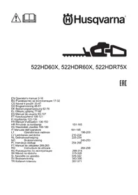Notice HUSQVARNA 522HD60X Taille-haies