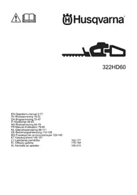 Notice HUSQVARNA 322HD60 Taille-haies