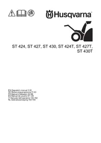 Notice HUSQVARNA ST 427T Déneigeuse