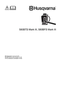 Notice HUSQVARNA 580BFS Souffleur de feuilles