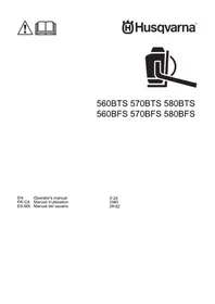Notice HUSQVARNA 580BTS MARK II Souffleur de feuilles