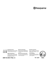 Notice HUSQVARNA TC 142T Tracteur de jardin
