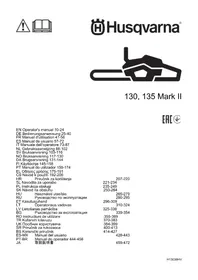 Notice HUSQVARNA 135 MARK II Sag