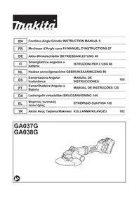Notice MAKITA GA038G Broyeur de végétaux