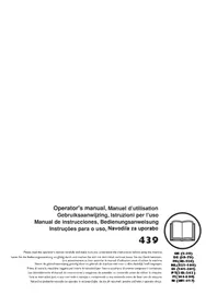 Notice HUSQVARNA 439 Sega