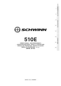 Notice Schwinn 510E Vélo elliptique
