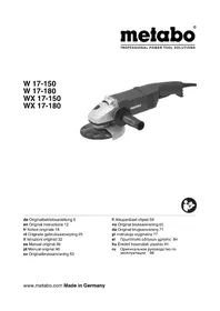 Notice METABO W 17150 μύλος