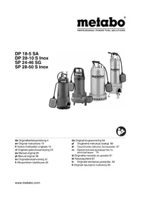 Notice METABO DP 2810 S INOX Pump