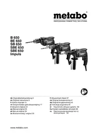 Notice METABO SB 650 Trapano