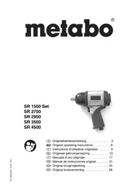Notice METABO SR 1500 SET Avvitatore