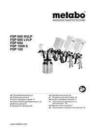 Notice METABO FSP 100 шуруповерт